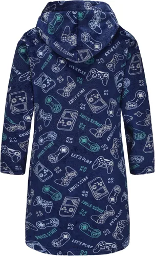 Vista 22 de E.W Apparel Bata de baño de forro polar con capucha para niños, bata suave y mullida para niños pequeños