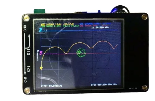 Vista 4 de 2.8 inch LCD Display NanoVNA VNA HF VHF UHF UV Vector Network Analyzer Antenna Analyzer + Battery(Black)