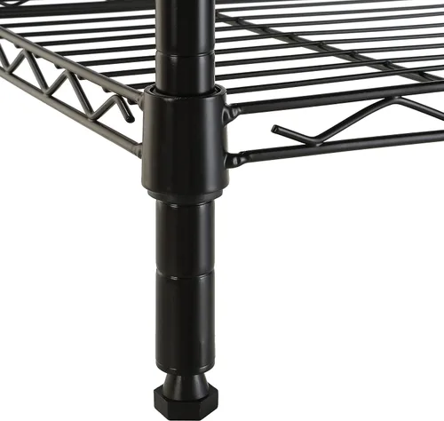 Vista 6 de [Usado] Amazon Basics Estantería de almacenamiento ajustable con 5 estantes para garaje, acero resistente al óxido, 150 libras por estante, 16 Negro