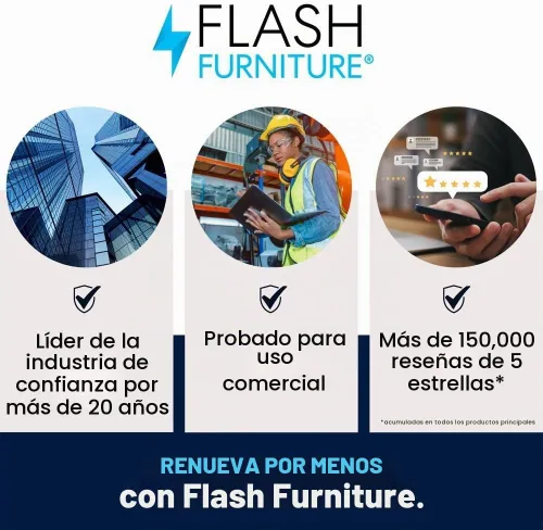 Vista 5 de Flash Furniture Mesa de actividades laminada térmica rectangular gris de 24 pulgadas de ancho x 48 pulgadas de largo, patas ajustables en altura