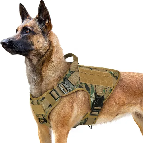 Vista 11 de rabbitgoo - Arnés táctico para perros pequeños, arnés resistente para mascotas con asa, chaleco de servicio sin tirones para razas pequeñas, chaleco