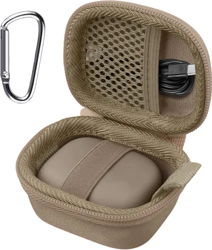 Vista 15 de co2CREA Estuche rígido para Beats Powerbeats Pro 2 con clip de mosquetón Caja Naranja Eléctrica