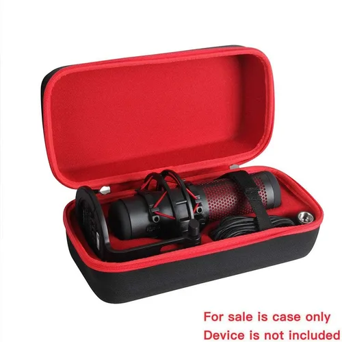 Vista 2 de Hermitshell - Funda rígida de viaje para HyperX QuadCast USB condensador para micrófono gaming rojo negro