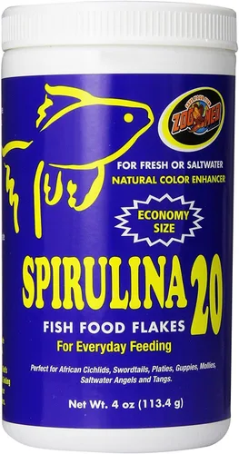 Vista 5 de Zoo Med Spirulina 20 Flake Fish Food, 2 onzas