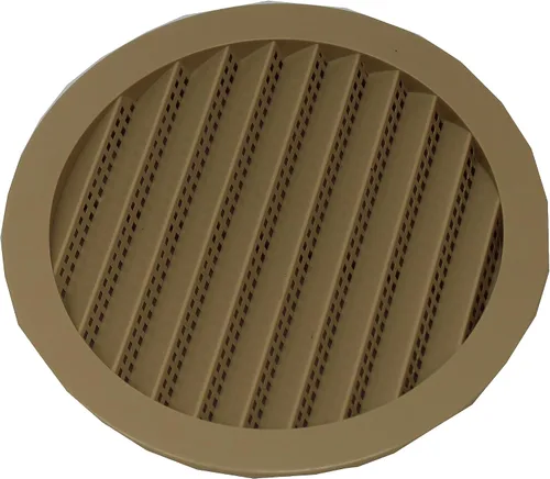 Vista 15 de Cubierta redonda de rejilla de rejilla de plástico de 4 pulgadas para rejilla de ventilación de reptiles (1, blanco)