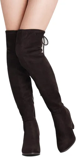 Vista 3 de DREAM PAIRS - Botas de tacón medio y alto hasta la rodilla para mujer