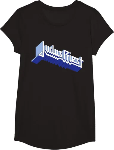 Vista 4 de Judas Priest - Camiseta con logotipo de Defender, Negro