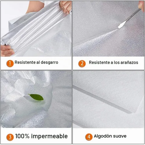 Vista 3 de Kayme Juego de 4 cubiertas de vinilo para neumáticos de remolque, protegen del sol, la lluvia, la nieve, a prueba de agua, plateadas