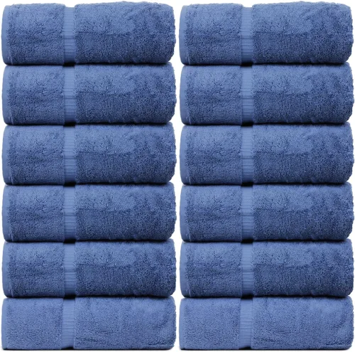 Vista 45 de Colección Luxury Hotel & Spa Altamente Absorbente, Secado Rápido 100% Algodón Turco 700 GSM, Toalla Eco Amigable, para Baño Borde Dobby Toalla