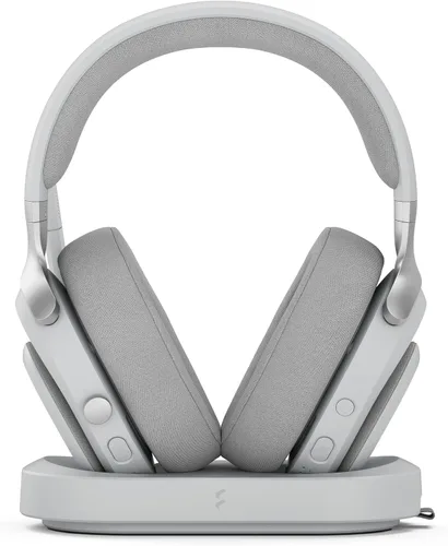 Vista 11 de Fractal Design Scape Dark - Auriculares inalámbricos para juegos de PC - Micrófono abatible para silenciar con cancelación de ruido - Duración