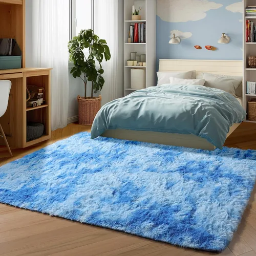Vista 140 de ONASAR - Alfombra de pasillo negra de 2 x 6 pies, esponjosa, lavable, ultrasuave, afelpada, peluda, tapete para bebés, dormitorio de niños, armario