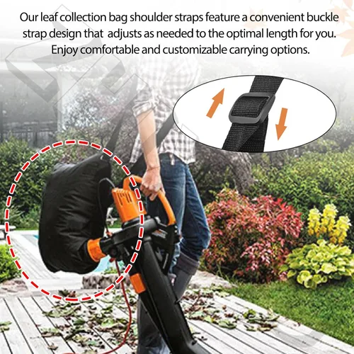 Vista 5 de 50026858 Bolsa de colección de hojas Trivac (WGBAG500) para aspiradora Worx 12 Amp Sopladora - Bolsa de colección de sopladora de hojas 50015035