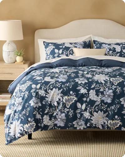 Vista 20 de Bedsure - Juego de funda de edredón para cama individual - Juego de funda de edredón reversible de flores de algodón 100 % con cierre de cremallera