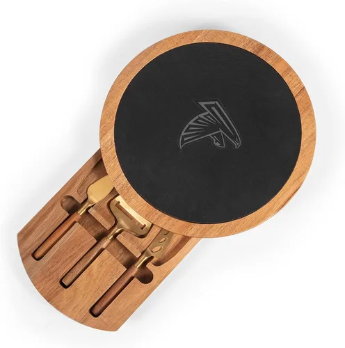 Vista 5 de PICNIC TIME NFL NFL Insignia - Tabla de servir unisex para adultos, acacia y pizarra con herramientas de queso