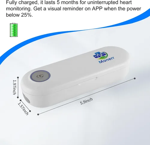 Vista 6 de Monitor portátil de ECG Registre y almacene señales de ECG de una sola derivación Monitorear y mostrar la frecuencia cardíaca para uso