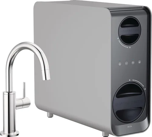 Vista 17 de Delta Faucet Clarifi - Sistema de filtro de agua de ósmosis inversa para debajo del fregadero con grifo dispensador de bebidas de acero inoxidable