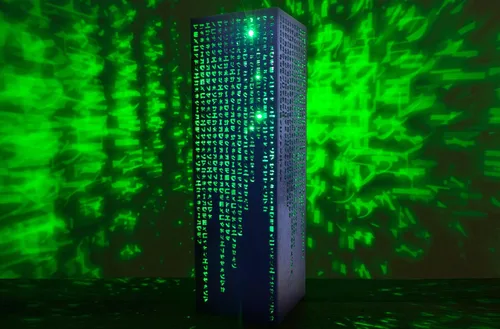 Vista 3 de Lámpara Green Code Lámpara de Noche de Estilo Cibernético