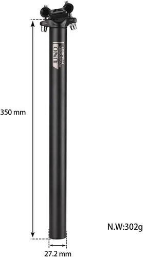 Vista 5 de Bike Seat Post 27.2 30.9 31.6 x 350mm or 400mm Length FOMTOR Bicycle Adjustable Seatpost Mountain Bike Seat Post for MTB Road Bike BMX