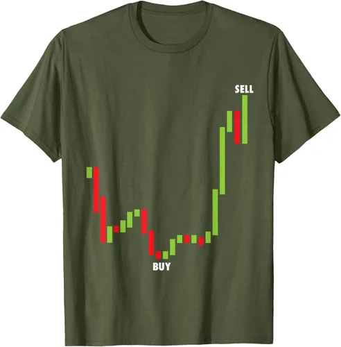 Vista 35 de Funny Day Trading Comprar Baja Venta Alta Stock Trading Camiseta Negro