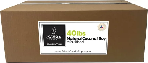 Vista 7 de Direct Candle Supply - Mezcla de cera de soja y coco para hacer velas - Mezcla cremosa de 5 libras para formulación de fragancias de alta carga