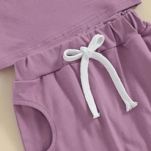 Vista 7 de FIOMVA Conjunto de 2 piezas a juego para hermana pequeña, ropa de verano para niña pequeña