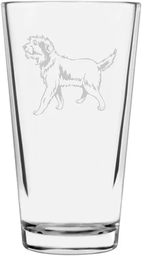 Vista 239 de Podenco Canario - Vaso de pinta de 16 onzas con temática de perro personalizado