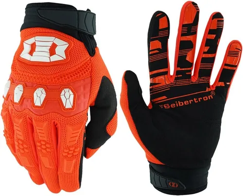 Vista 7 de Seibertron - Guantes unisex para bicicleta BMX MX ATV MTB, guantes para bicicleta de montaña, ciclismo, todoterreno/Dirt Bike, guantes de carretera
