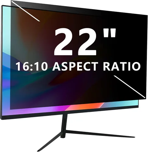 Vista 22 de Pantalla de privacidad magnética colgante de 21.5 pulgadas para monitor de pantalla ancha de 16:9, pantalla de privacidad extraíble, antirreflejos