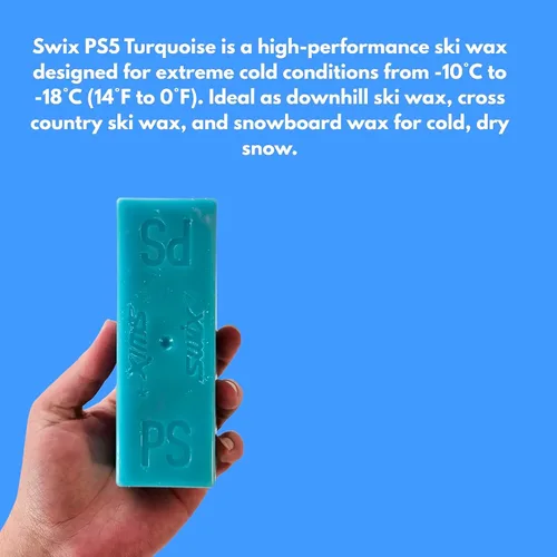 Vista 5 de Swix PS5/PS6/PS7/PS8/PS10 Performance Speed Ski Glide Wax PS5 Turquesa