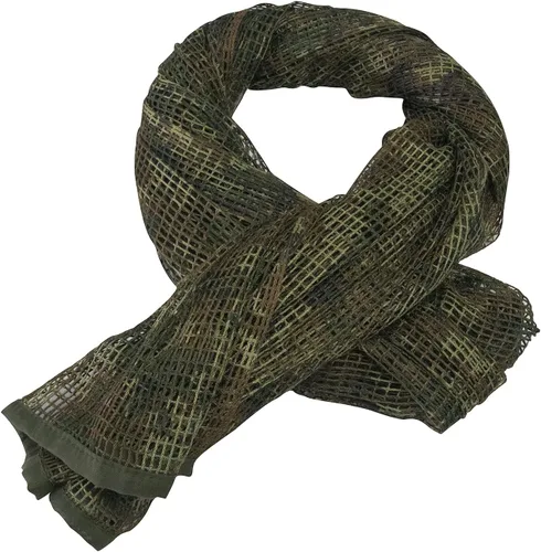 Vista 10 de GRVCN Velo de Francotirador Bufanda Táctica Red de Malla de Camuflaje Corporal Militar, Bufanda de Patrón de Camuflaje de Doble Cara ACU