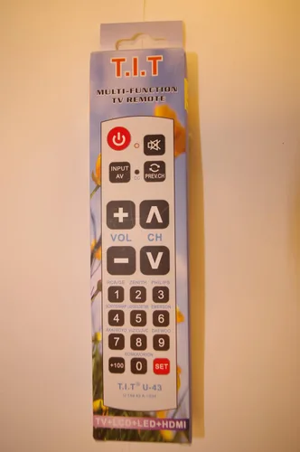 Vista 3 de Gmatrix Control remoto universal con botón grande - Embalaje al por menor (U-43)