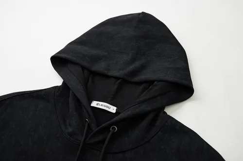 Vista 3 de KLIEGOU Sudadera con capucha de teñido anudado para hombre