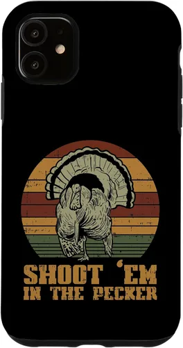 Vista 8 de Shoot Em in The Pecker Turkey Vintage Hunting Hunter Gift Case for iPhone 17