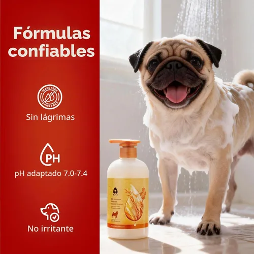 Vista 3 de Arf Arf Champú para perros de piel sensible – Avena y litospermum, picazón, 16.9 oz