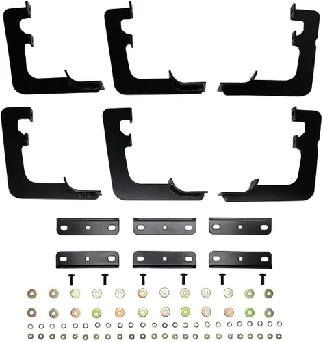 Vista 5 de Westin 22-2245 Premier Oval Nerf Kit de montaje de barra Negro Par