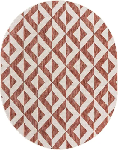 Vista 55 de Unique Loom Jill Zarin Outdoor Collection - Alfombra rectangular (2 pies 2 pulgadas x 3 pies 1 pulgadas, rectangular, beige y marrón)