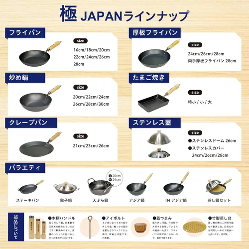 Vista 5 de Riverlight Kyoku Japan J1611 - Sartén de hierro para huevos, extra pequeña, nitruro de hierro, compatible con IH, resistente a la corrosión
