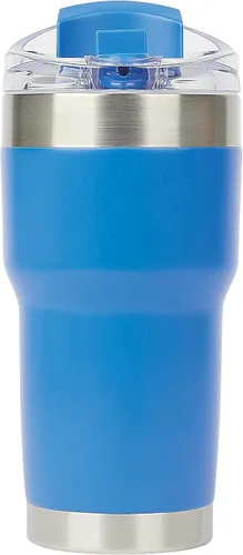 Vista 6 de Pelican Hydration Pelican Traveler™ - Vaso aislado al vacío de 22 onzas, de acero inoxidable, doble pared, con tapa doble, taza de café aislada
