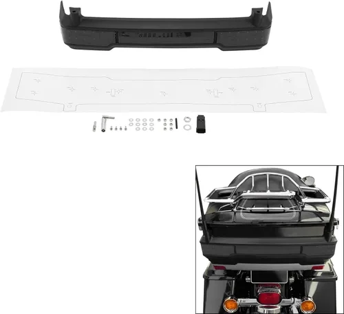 Vista 2 de TCMT Luz de freno trasera LED ahumada y marcador lateral para Harley Touring 2009-2013 Road King Road Street Glide equipado con paquete clásico