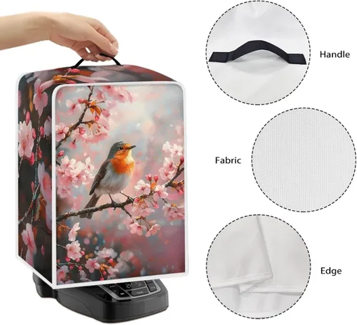 Vista 5 de Cubiertas para máquina de café con mango superior, resistentes a las manchas, para mezclador, compatible con la mayoría de cafeteras