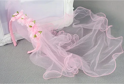 Vista 5 de kilofly - Diadema de flores para niñas de la primera comunión + collar pulsera