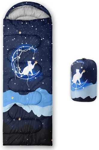 Vista 36 de Axolotl Saco de Dormir de Unicornio para Niños y Niñas – Sacos de Dormir Ligeros Cálidos para Clima Frío, Saco de Dormir Portátil Impermeable