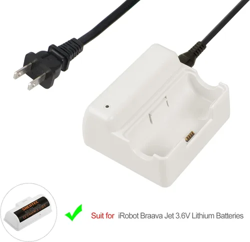 Vista 7 de Shentec - Cargador de batería de iones de litio de 3,6 V compatible con iRobot Braava Jet 240
