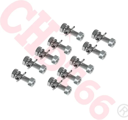 Vista 6 de Kit todo en uno de perchas para semirremolques - 30" resistente resorte cargado, distancia entre pernos: 2.5" - recto - negro con tiras reflectantes