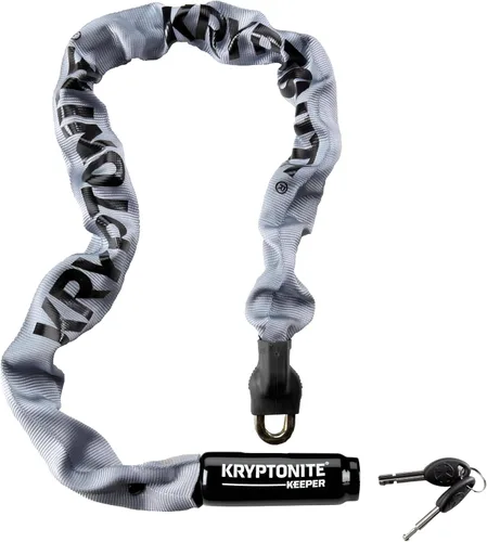 Vista 6 de Kryptonite Keeper 785 Candado de Cadena para Bicicleta, Candado de Cadena de Bicicleta Antirrobo de 2.8 Pies de Largo, Resistente, con Llaves