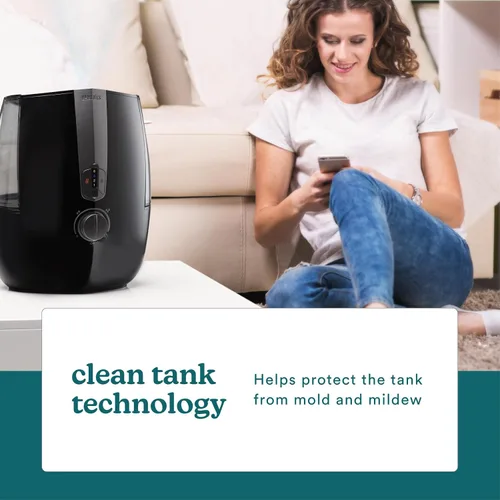Vista 7 de Humidificador Homedics TotalComfort Plus - Humidificadores de aire grandes para dormitorio, plantas, tanque de agua de llenado superior de 5.3