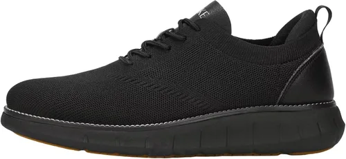Vista 7 de SVNKE Zapatos de vestir de malla para hombre, zapatos casuales de negocios, con cordones, zapatos Oxford ligeros, transpirables, cómodos, suela