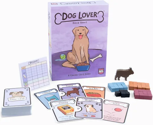 Vista 3 de Amante de perros, juego de cartas de colección de juego de dibujo familiar