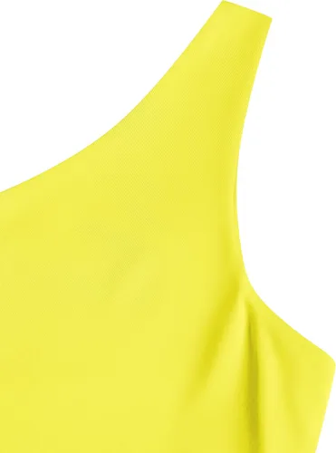 Vista 4 de ZAFUL Falda de 2 piezas para mujer con camiseta sin mangas, falda torcida de alta luz, vestido ajustado para fiesta, club, salida nocturna, cóctel
