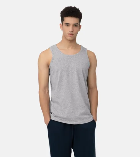 Vista 2 de LAPASA Camiseta sin mangas 100% algodón para hombre, ultra suave, sin mangas, cuello redondo, transpirable, camisetas básicas sólidas, chaleco de 4